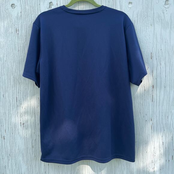 Reebok Navy Blue Dri-Fit Workout Shirt Size Large Pre-Loved - Picture 2 of 4